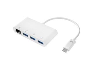 Product Image for Monoprice Select Series USB-C 3-Port USB 3.0 Hub and Gigabit Ethernet Adapter