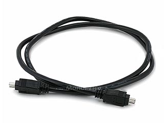 Product Image for IEEE-1394 FireWire® i.LINK® DV Cable 4P-4P M/M - 3ft (BLACK)