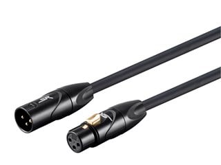 Stage Right by Monoprice 3ft XLR Male to XLR Female 16AWG Cable (Gold Plated) [Microphone & Interconnect]