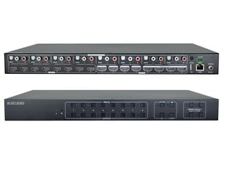 Monoprice Blackbird 4K60 8x8 Video Matrix Switcher with HDMI plus Web based GUI, IR and RS-232 Control