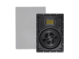 Monoprice Amber In-Wall Speakers 8-inch 2-way Carbon Fiber with Ribbon Tweeter (pair)
