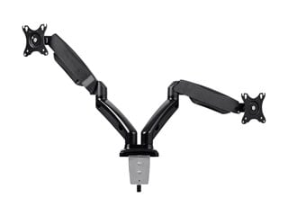 Workstream by Monoprice Dual Monitor Adjustable Gas Spring Desk Mount, For Smaller Screens Up to 27in