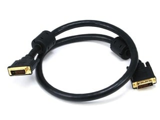 Product Image for 3ft 24AWG CL2 Dual Link DVI-D Cable - Black