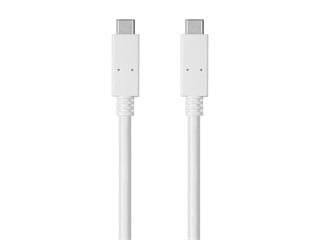 Monoprice Essentials USB-C to USB-C 3.1 Gen 1 Cable - 5Gbps  3A  30AWG  White  2m (6.6Â ft)