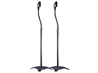 Monoprice Adjustable Height 5 lb. Capacity Speaker Stands (Pair), Black