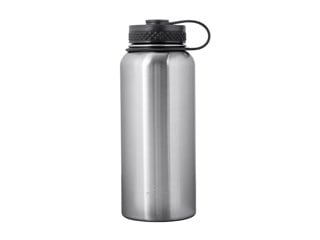 Pure Outdoor by Monoprice Vacuum Sealed 32 fl. oz. Wide-Mouth Water Bottle, Stainless Steel