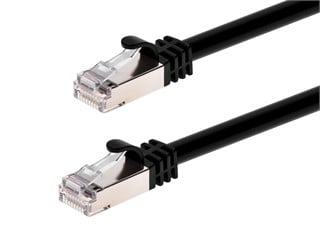 Monoprice Cat7 Ethernet Patch Cable - Double Shielded (S/FTP), Snagless RJ45, 600MHz, 10G, 26AWG, 10ft, Black
