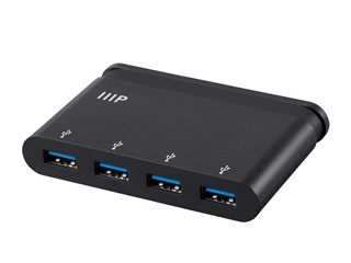 Monoprice Mobile Series USB-C to 4-Port USB 3.0 hub adapter with Folding USB USB-C Connector
