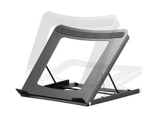 Workstream by Monoprice Adjustable Folding Laptop Stand, Steel