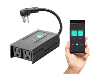 STITCH Wireless Smart Outdoor Weather-Resistant Dual Individually Controlled Outlets, Remote App Control, Works with Amazon Alexa and Google Home for Touchless Voice Control, No Hub Required