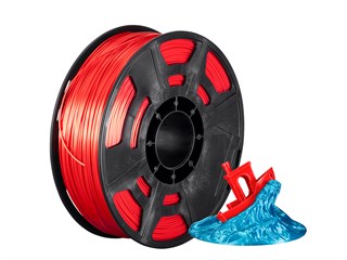 Monoprice Hi-Gloss 3D Printer Filament PLA 1.75mm 1kg/spool, Red