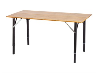 Pure Outdoor Bamboo Folding Table with Aluminum Legs
