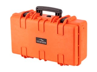 Pure Outdoor by Monoprice Weatherproof Hard Case with Customizable Foam, 22 x 14 x 8 in, Orange