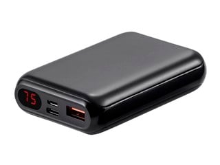 Monoprice Obsidian Speed Plus EZ Read USB Power Bank, Black, 10,000mAh, 2-Port Up to 18W PD (3A) Output for iPhone, Android, and Galaxy Devices