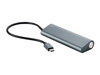 Monoprice SuperSpeed 4-Port USB-C Hub, Gray