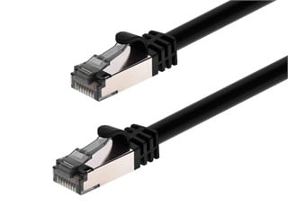 Monoprice Cat8 Ethernet Patch Cable - 26AWG, S/FTP, 2GHz, 40G, Pure Bare Copper, 50ft, Black