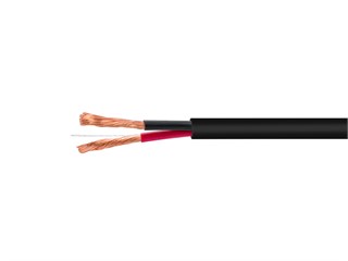 Monoprice Speaker Wire, CL2 Rated, 2-Conductor, 12AWG, 500ft, Black