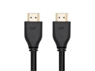 Monoprice 8K Certified Ultra High Speed HDMI Cable - HDMI 2.1, 8K@60Hz, 48Gbps, CL2 In-Wall Rated, 28AWG, 10ft, Black