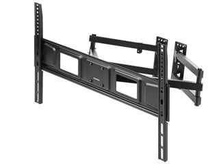 Monoprice Premium Full Motion TV Wall Mount Bracket Corner Friendly For 32&#34; To 70&#34; TVs up to 99lbs, Max VESA 600x400, Fits Curved Screens