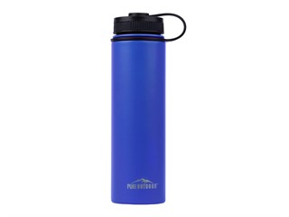 Pure Outdoor by Monoprice Vacuum-Sealed 25 oz. Wide-Mouth Water Bottle, Blue