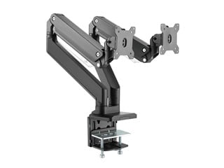 Workstream by Monoprice Heavy-Duty Dual-Monitor Full-Motion Adjustable Gas-Spring Desk Mount for 15~34in Monitors