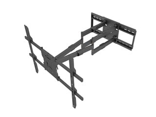 Monoprice Commercial Series Heavy Duty XL Full-Motion Articulating Extra Long Reach TV Wall Mount Bracket for TVs 60in to 110in, Max Weight 275 lbs, Extension Range 4.3in to 38.6in, VESA up to 800x600