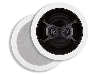 Monoprice Aria In-Ceiling Speakers, 6.5in Dual Input Stereo 3-Way (pair)