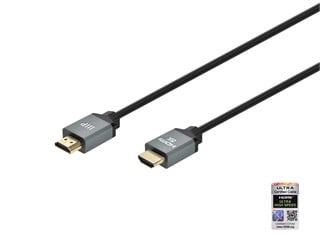 Monoprice 8K Certified Ultra High-Speed Slim HDMI Cable - 8K60, 4K120, 48Gbps, HDR, CL2 Rated, Gold-Plated, 4ft, Black