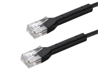 Monoprice Cat6A Ethernet Patch Cable - Bendable UTP 28AWG 1ft Black