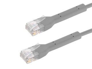 Monoprice Cat6 Ethernet Patch Cable - Bendable UTP 28AWG 0.5ft Gray