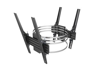 Monoprice Commercial Series Column Mount for Dual Large Screen Landscape Displays, Fits 55" to 86" TVs