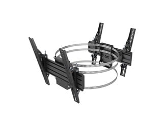 Monoprice Commercial Series Column Mount for Dual Portrait and Landscape Displays, Fits 32" to 65" TVs