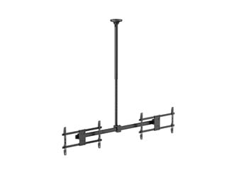 Monoprice Commercial Series Heavy-Duty Long Pole Ceiling Mount for Side-by-Side Landscape Displays, Fits 34" to 60" TVs