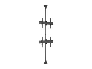 Monoprice Commercial Series Commercial Floor to Ceiling Mount for Over-Under Landscape Displays, Fits 32" to 65" TVs