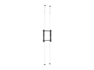 Monoprice Commercial Series Floor to Ceiling Wire Mount System for Back-to-Back Portrait and Landscape Displays, Fits 43" to 65" TVs