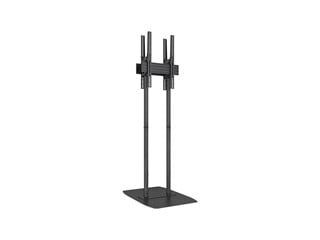 Monoprice Commercial Series Heavy-Duty Free-Standing Large Screen Floor Mount for Back-to-Back Portrait Displays, Fits 43"-90" TVs