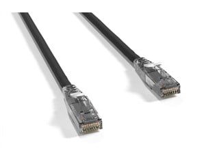 Cat6 24AWG UTP Ethernet Network Patch Cable - Snagless Boot, 25ft, Black
