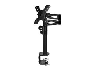 Monoprice 3-Way Adjustable Tilting Desk Mount Bracket for 13~30in Monitors up to 33 lbs., Black