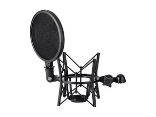 Stage Right by Monoprice Pop n Shock Studio Mic Pop Filter and Shock Mount for Large Diaphram Condenser Mics