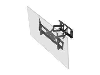 Monoprice EZ Series Full-Motion Articulating TV Wall Mount Bracket for 37in ~ 70in TVs, 132 lbs Max Weight, 3.7in ~ 20.1in Extension Range, VESA Up to 800x400, for Concrete, Brick, and Wood Stud Walls