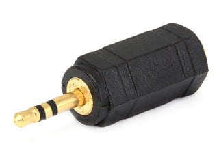 Monoprice 2.5mm TRS Stereo Plug to 3.5mm TRS Stereo Jack Adapter, Gold Plated
