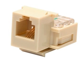 Product Image for  RJ-11 Toolless Keystone Jack - Ivory