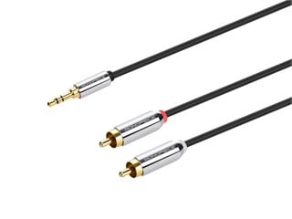 Product Image for 6ft Designed for Mobile 3.5mm Stereo Male to RCA Stereo Male (Gold Plated) - Black