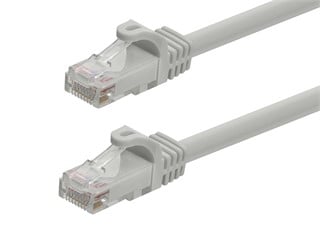 Monoprice Cat6 Ethernet Patch Cable - FLEXboot, Snagless RJ45, Stranded, 550MHz, UTP, Pure Bare Copper, 24AWG, 3ft, Gray
