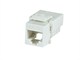 View product image Monoprice Cat5e Punch Down Slim Keystone Jack for 23-26AWG Solid Wire, White - image 1 of 3