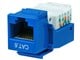 View product image Monoprice Cat6 RJ-45 Toolless Keystone - Blue - image 1 of 4