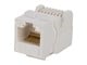 View product image Monoprice Cat6 RJ45 Toolless Keystone Jack for 22-24AWG Solid Wire, White - image 1 of 6