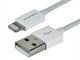 View product image Monoprice 4-inch MFi Certified Lightning to USB Charge/ Sync Cable for iPad, iPhone, and iPod, White - image 1 of 4