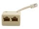 View product image Monoprice T-Adapter Cat5e 1M/2F, 6 in - image 1 of 2