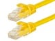 View product image Monoprice FLEXboot Cat5e Ethernet Patch Cable - Snagless RJ45, Stranded, 350MHz, UTP, Pure Bare Copper Wire, 24AWG, 20ft, Yellow - image 1 of 2
